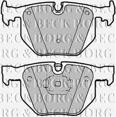 BORG & BECK bbp2183 -  Комплект тормозных колодок, дисковый тормоз